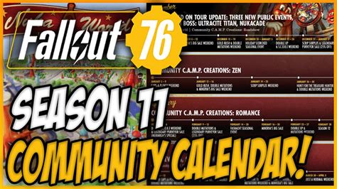 Fallout 76 Community Calendar Season 11